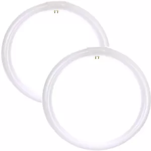 2Pack T9 Circline Ceiling Fluorescent Light Bulb, 40W, 2700K, 2600LM, G10Q - Picture 1 of 1