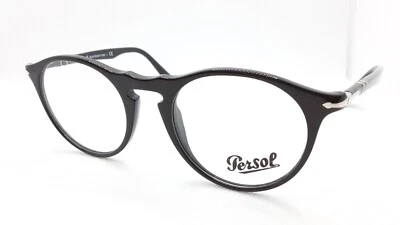 Gafas Persol PO3211-V 95 Marco Óptico Negro RX 51-21-145 Hechas en Italia Foto 1 de 4
