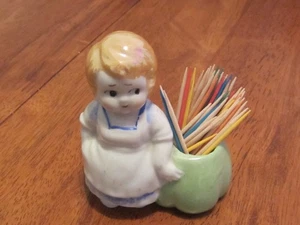 Vintage Porzellan Figur Zahnstocherhalter - Bild 1 von 12