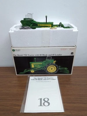 1/16 Ertl John Deere JD Model 720 W/ 80 Blade 45 Loader Precision #18 - Image 1 of 3