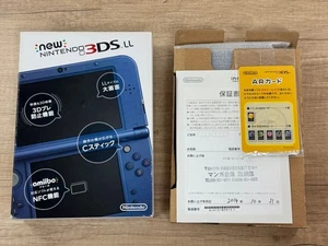 RANK B+ IPS Nintendo New 3DS XL Metallic Blue Console With BOX IPS Top W1928 - Picture 1 of 24