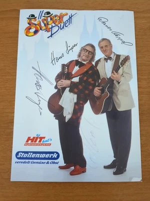 Orginales Autogramm. Süper Duett. Karneval. Köln. Hans Süper. Werner Keppel - Bild 1 von 2