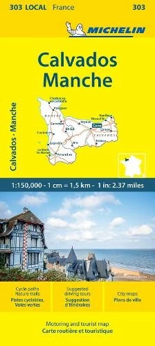 Michelin Calvados Manche - Michelin Local Map 303 (Map) - Image 1 of 1