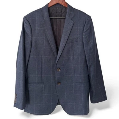 J Crew Blazer Hombre’s 40S Ludlow Slim-fit Traje Chaqueta Italiana Estambre Lana Cuadros Foto 1 de 4