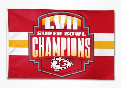Kansas City Chiefs Super Bowl LVII Championship 4 COLORES Bandera 20 in x 30 in NUEVO Foto 1 de 4