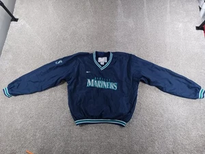MLB Genuine Merchandise Reebok M Mens Jacket Blue Seattle Mariners Polyester - Picture 1 of 13