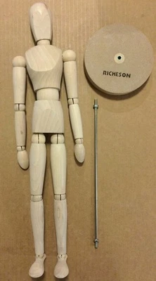 Jack Richeson 20" Puppe Schaufensterpuppe Holz Leben Zeichenhilfe Einweg Künstler Kunst - Bild 1 von 2