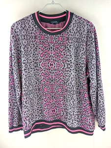 Damenpullover Simply Be Rosa Leopardenmuster Größe 22 - Bild 1 von 16
