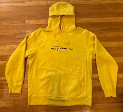 Sudadera con capucha Supreme amarilla XL Foto 1 de 4