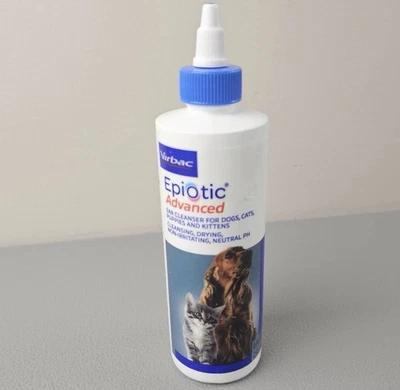 Limpiador avanzado de orejas Virbac Epi-Otic para mascotas perros/gatos NO IRRITANTE 8 oz 5/26 Foto 1 de 2