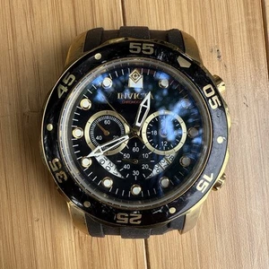 Invicta 6981 Pro Diver - Black / Gold  / needs battery and band - AS IS - Picture 1 of 7