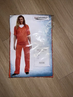 Disfraz de prisionero naranja para mujer Foto 1 de 4