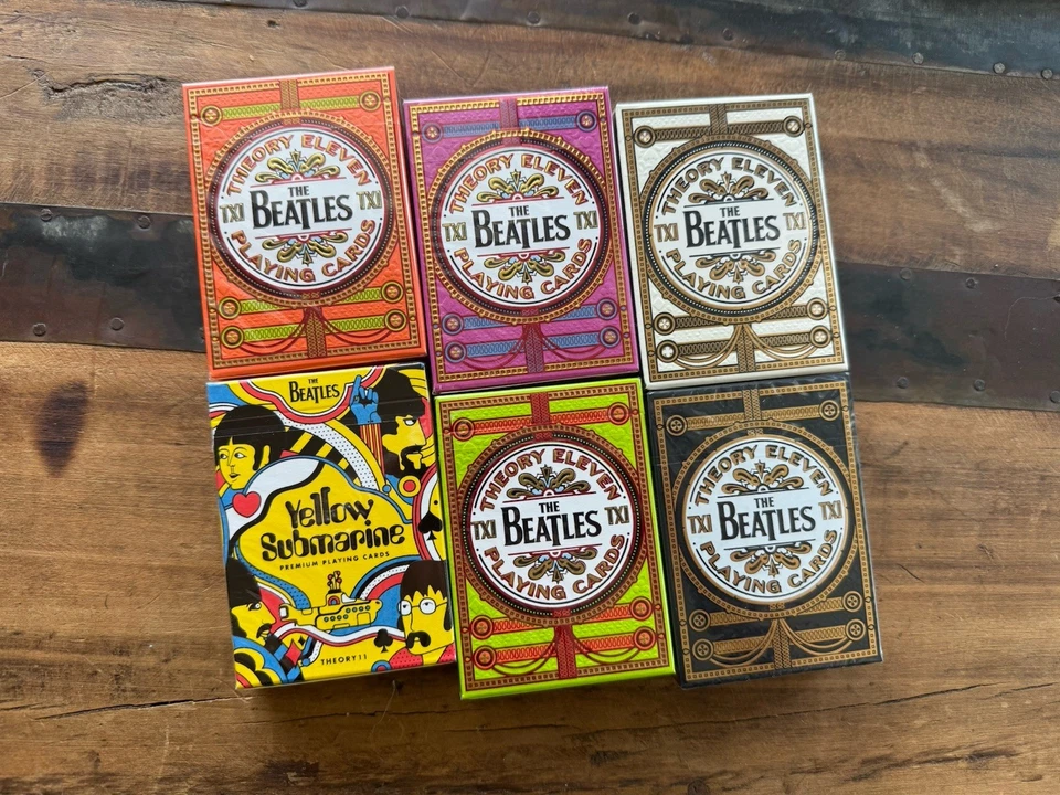 The Beatles Six decks Including New Black & White Limited Editions Theory11🪲 - Image 1 of 1