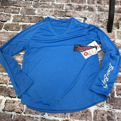 Bimini Bay Outfitters Men's Blue Long Sleeve Performance Fishing Shirt Size M - Image 1 of 4