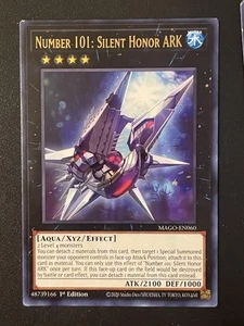 Number 101: Silent Honor ARK Maximum Gold Yugioh #MAGO-EN060 Rare - Picture 1 of 2