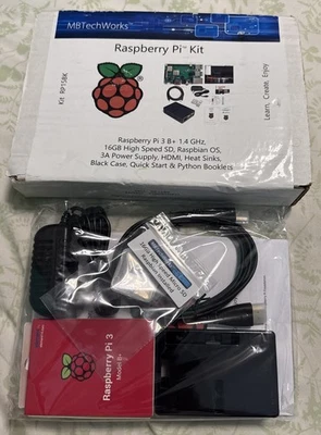 Raspberry Pi 3 B+ Kit 1.4ghz 16GB High Speed New Open Box - Image 1 of 4