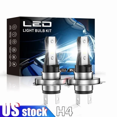 White LED FOR Lexus LS400 1993-1997 Headlight H4 9003 6000K Bulbs High/Low Beam Foto 1 de 4