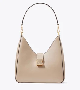 Hobo de cuero Kate Spade Dakota Napa - Taupe atemporal - Imagen 1 de 9