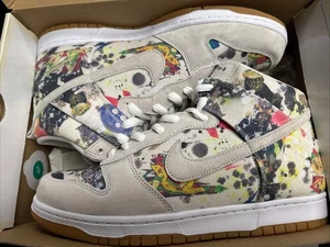 Größe 12 - Nike Supreme x Dunk SB High Rammellzee Sneaker FD8779-100 - Bild 1 von 5