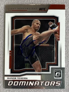 GLOVER TEIXEIRA AUTOGRAPH 2022 UFC PANINI DONRUSS OPTIC DOMINATORS #18 INSERT - Picture 1 of 2