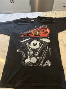 BROOKS AND DUNN Asphalt Cowboys Mens L Shirt Black Double Sided Vintage Band - Picture 1 of 11