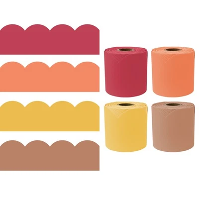 Carson Dellosa 65' Fall Wildflower 4 Pack Rolled Bulletin Board Border Set (4 - Image 1 of 4