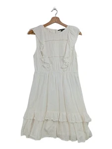 VERO MODA Vestido de Verano Mujeres Vestido Talla EU 38 blanco look casual - Imagen 1 de 6