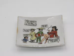 Vintage The Four Tu Wu Sisters Humorous Novelty Ashtray 70's Smoking - Picture 1 of 5