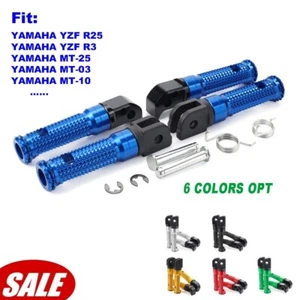 For YAMAHA XSR 700 900 FZ1 FZ07 FJ09 Front/Rear Foot Pegs Footrest Pedal Adapter - Picture 1 of 6