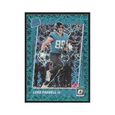 2021 Donruss Optic Green Lazer Luke Farrell RC Jaguars #287 - Image 1 of 3