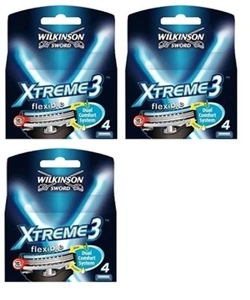 Wilkinson Sword Xtreme3, 4 Stück Nachfüll-Rasierklingen (3er-Pack) + Augenbrauenschneider - Bild 1 von 2