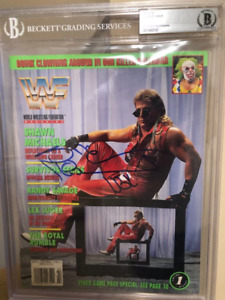 Shawn Michaels signed WWF Magazine February 1994 (Encapsulated w/ Beckett)