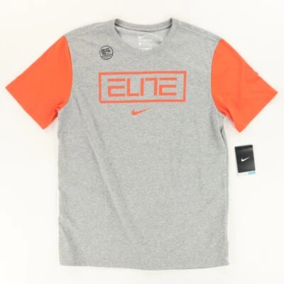 Nike Elite Athletic Cut Dri-Fit Colorblock T-Shirt Orange Men's L - Image 1 of 4