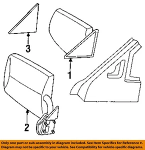 CHRYSLER OEM 88-96 Dakota,Daytona Door Outside Mirrors-Mirror 55154667 - Picture 1 of 1