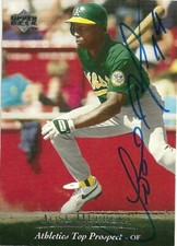 1994 Modesto A's JOSE HERRERA Signed Card autograph ATHLETICS 