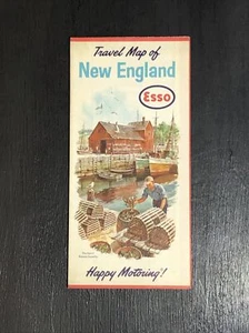 Vintage Esso | Travel Map of New England | 1963 | Excellent Condition - Picture 1 of 16