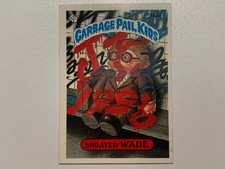 1987 UK Garbage Pail Kids 4th Series Card : 182a Sprayed WADE