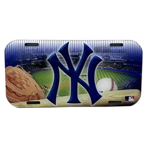 Box Wincraft Yankees License Plate - Set of 2 - Picture 1 of 1