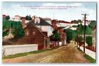 C1910s The Old Fort Astor Street Oldest House Mackinac Island Mi Trees Postcard