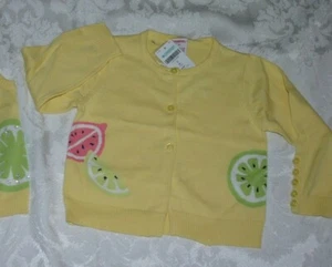 Gymboree LEMONY FRESH Yellow Sweater Cardigan NWT 3T - Picture 1 of 2