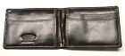Slim Front Pocket Wallet with Spring Bill Clip -Brown & Black Leather