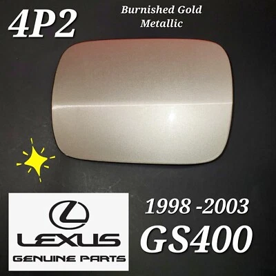 98 99 2000 01 02 03 Genuine Lexus GS400 Gas Fuel Filler Door Lid Cover 4P2 GOLD - Image 1 of 4