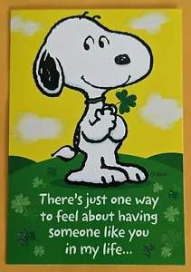 Snoopy Happy St. Patrick's Day Greeting Card (+Envelope 4x6"). NEW!!! - Picture 1 of 4
