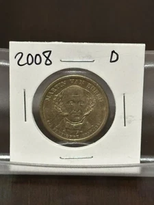 2008-D $1 Martin Van Buren Brilliant Uncirculated 8TH Presidential Dollar Coin! - Picture 1 of 2