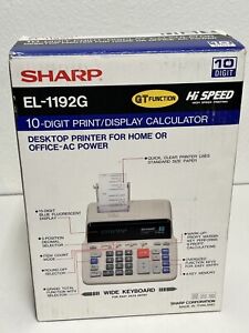 Sharp EL-1192G 10-Digit Print/ Display Calculator Machine Printer NEW
