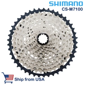 Shimano SLX CS M7100 12 Speed Micro-Spline Cassette - Black/Silver 45T - Picture 1 of 2