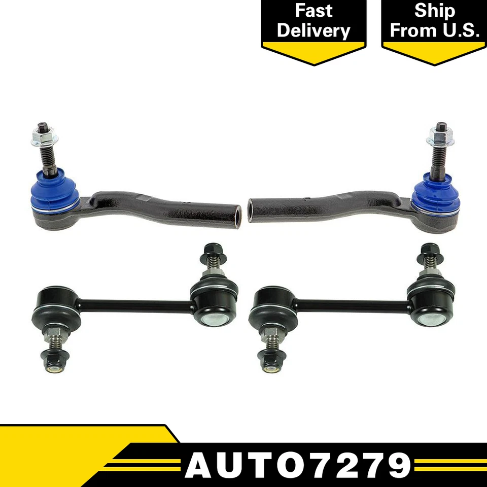 Barra estabilizadora de extremo de barra estabilizadora delantera Mevotech 4 piezas para Cadillac CTS 2003-2007 Foto 1 de 4