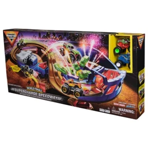 Monster Jam Playset 1/64 Super Charger Speedway Playset - Picture 1 of 2