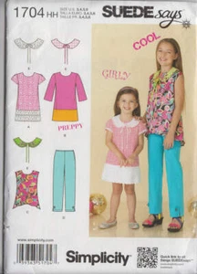 Sewing Pattern Simplicity 1704 Child's & Girls' Cool, Girly & Preppy Outfits - Bild 1 von 2