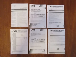 Radio samochodowe Odtwarzacz CD Instrukcja obsługi JVC KD-R332/ KD-R331. Instrukcja w języku angielskim - Zdjęcie 1 z 2